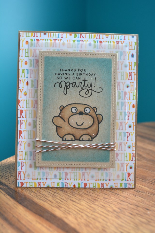 Paper smooches bear 1