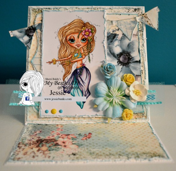 Hawaii girl easel card