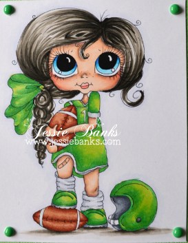 Football Besie close up