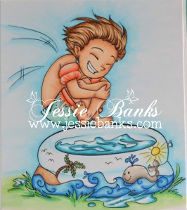 SBS Pool jump close up