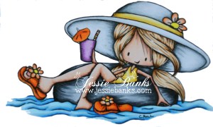 Floating along close up