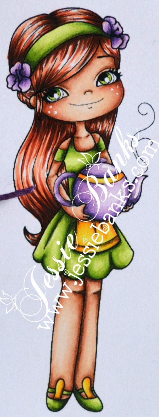 Charlie with Teapot close up