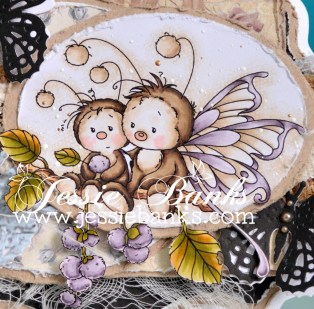 Wee Stamps Sympathy Bugs close up