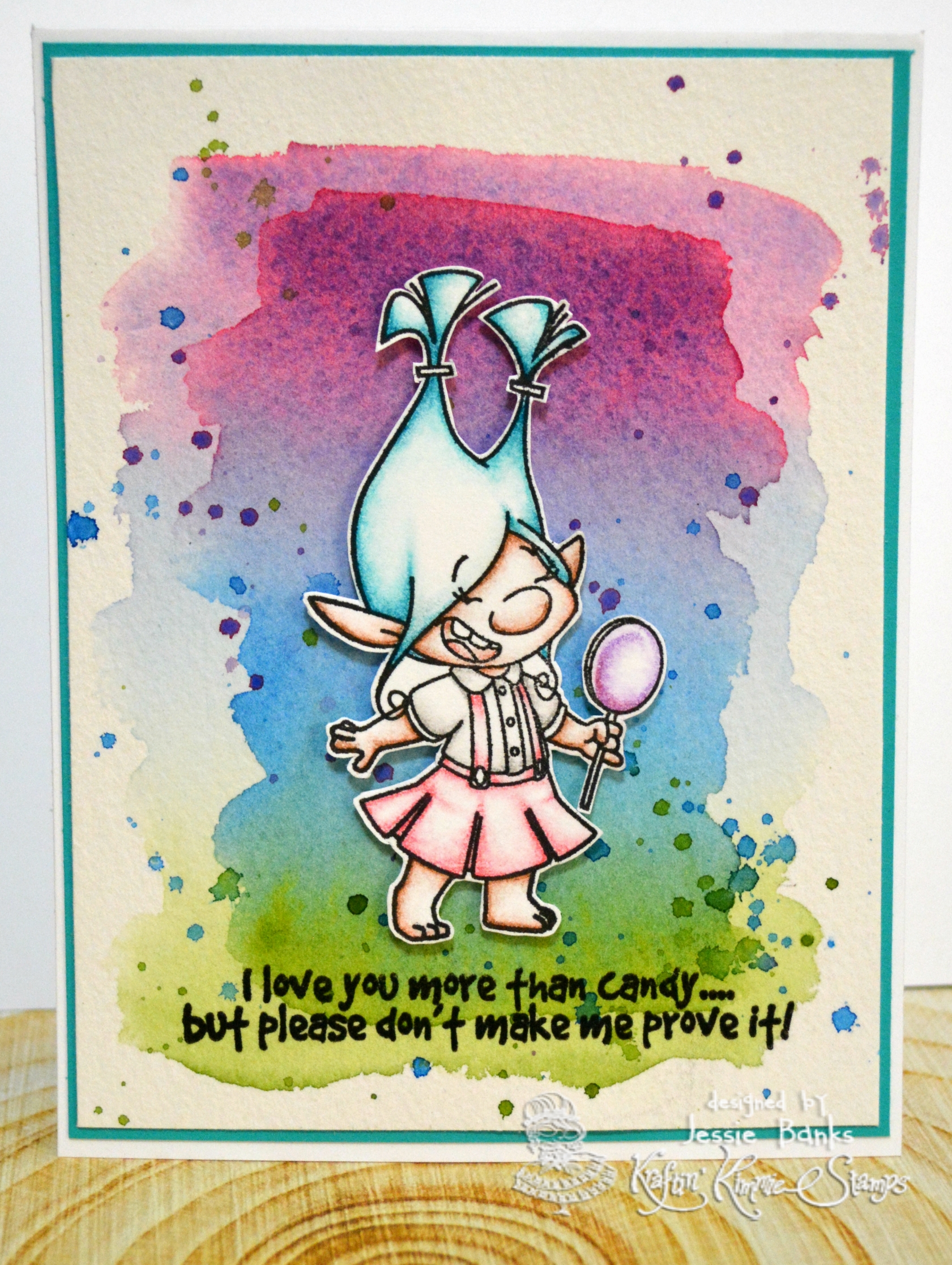 Kraftin Kimmie Stamps - Troll Trouble - Jessie Banks