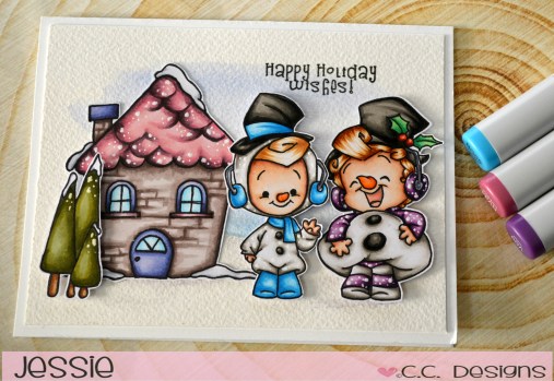 CC Designs - Snow Villiage and snowman friends - Jessie Banks
