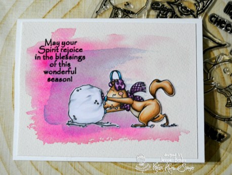 Kraftin kimmie stamps - Furry Holiday Wishes 2 - Jessie Banks