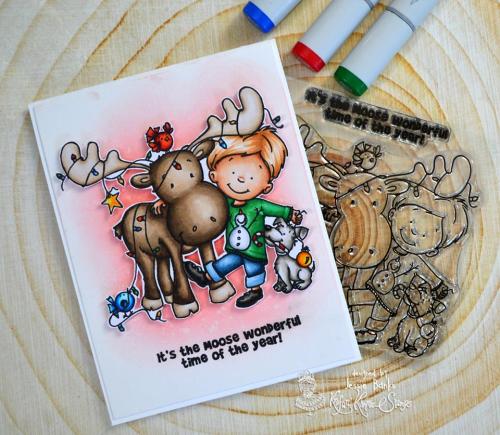 Kraftin Kimmie Stamps - Merry Christ-Moose - Jessie Banks