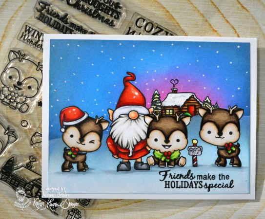 Kraftin Kimmie stamps - Reindeer Games and Gnomes it going - Jessie Banks