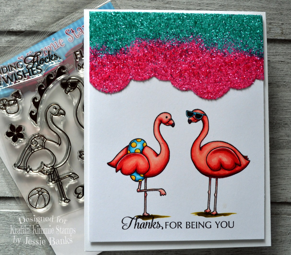 Kraftin Kimmie Stamps - Fancy Flamingos - Jessie Banks.jpg