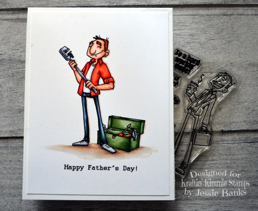 Kraftin Kimmie Stamps - Hard Working Dudes - Jessie Banks