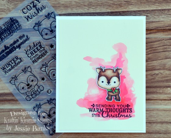 Kraftin Kimmie Stamps - Reindeer Games - Jessie Banks