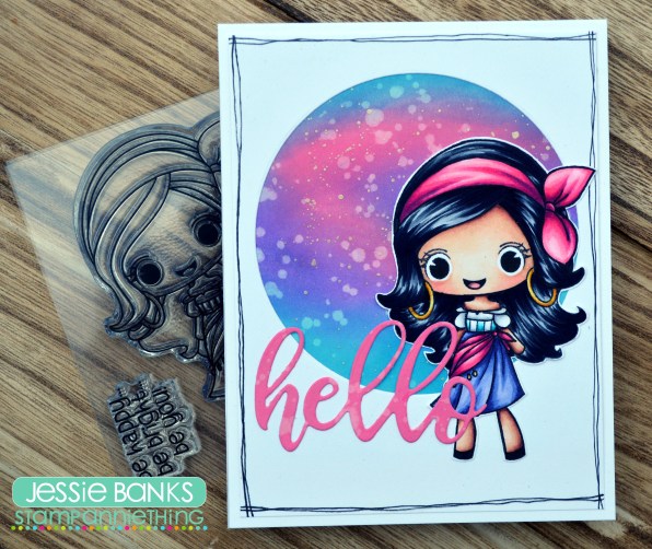 Stamp Anniething - Daneille Be Happy Be Bright Be You - Jessie Banks