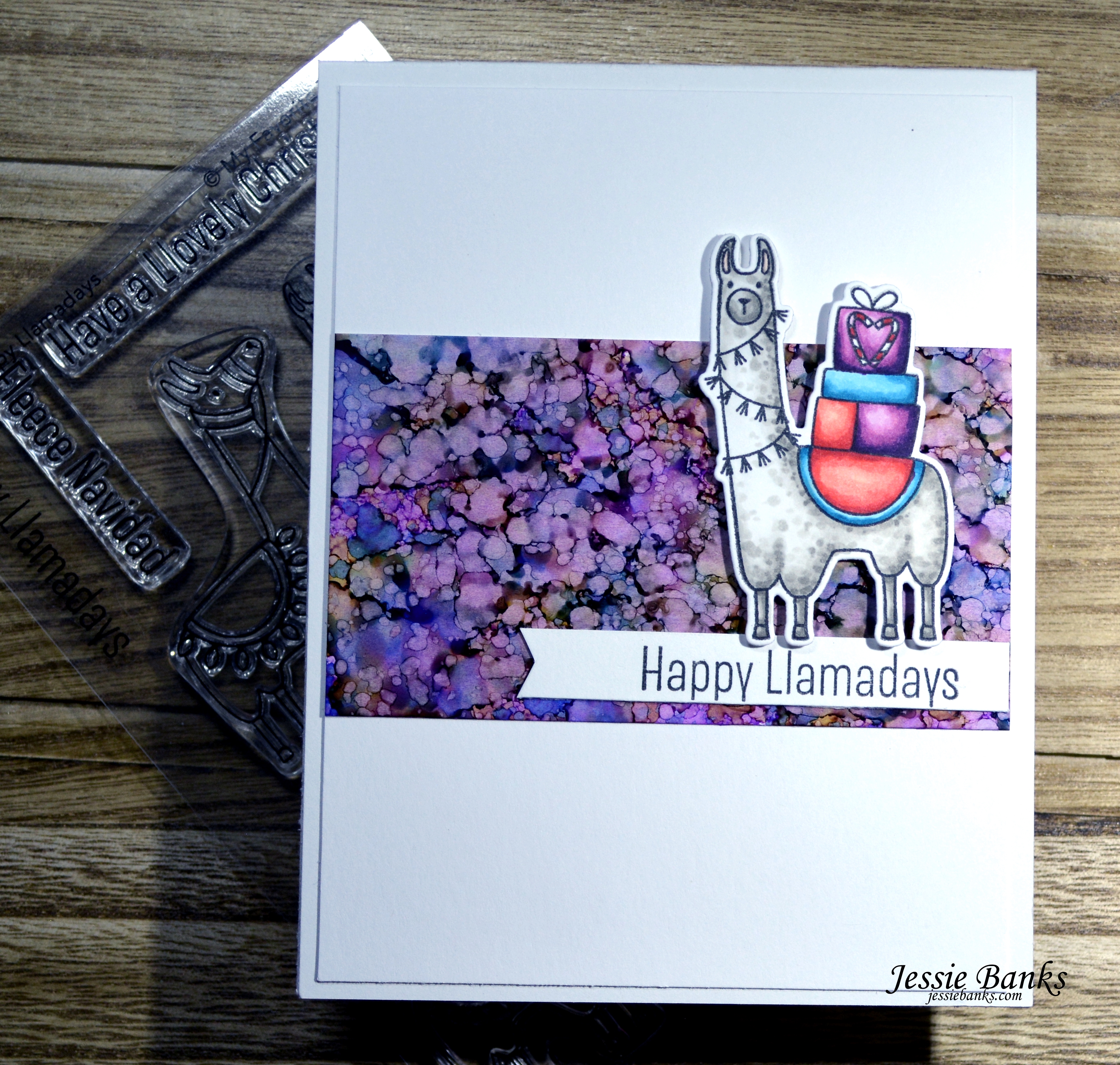 MFT Stamps - Happy Llamadays - Jessie Banks
