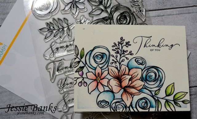 Simon Says Stamp - Sketched Flowers - Jessie Banks