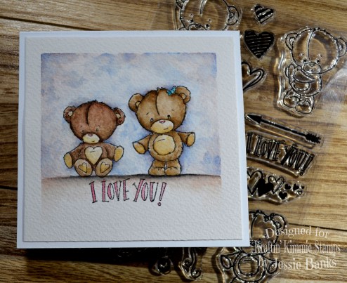 kraftin kimmie stamps - beary love - jessie banks