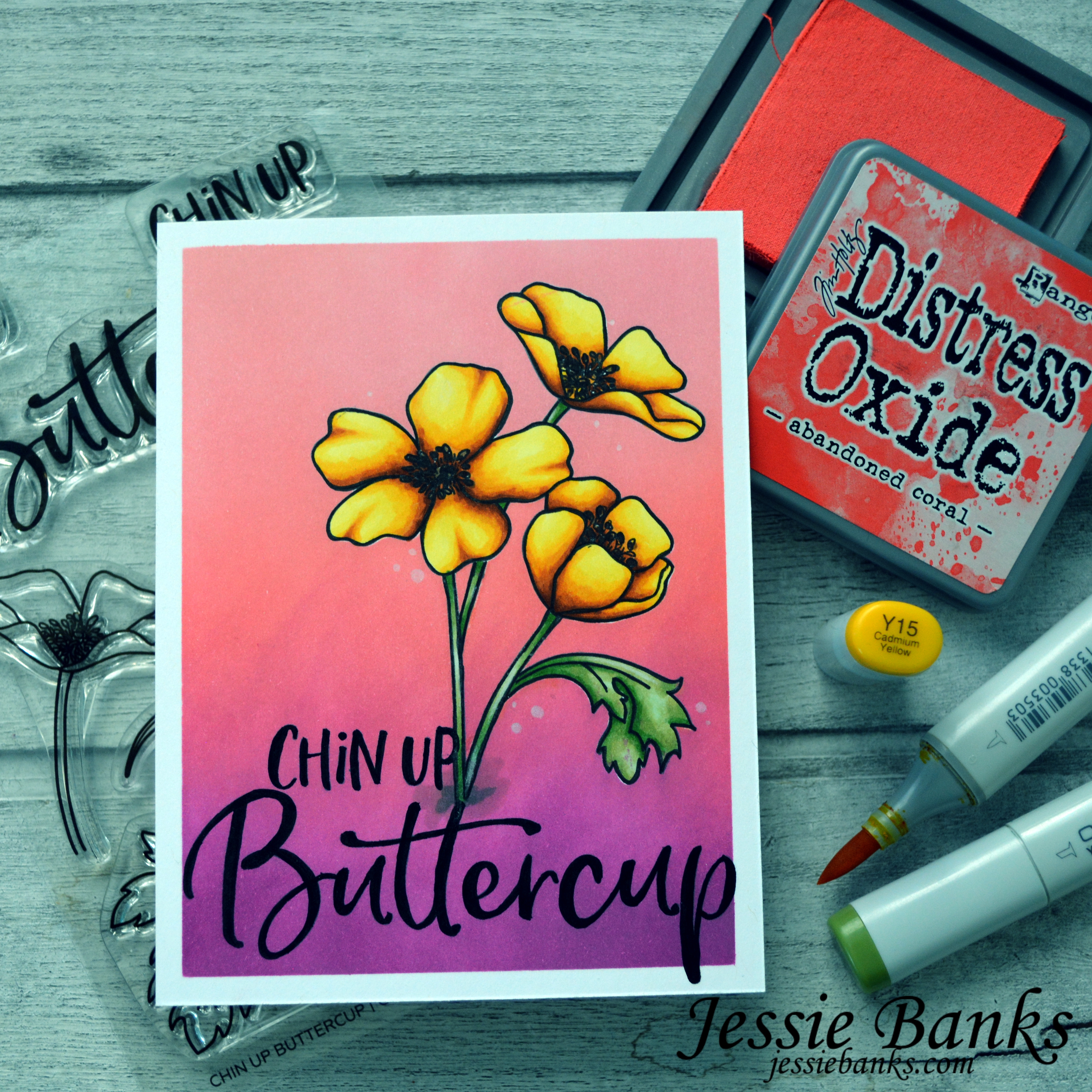 Honey Bee Stamps - Chin Up Buttercup - Jessie Banks