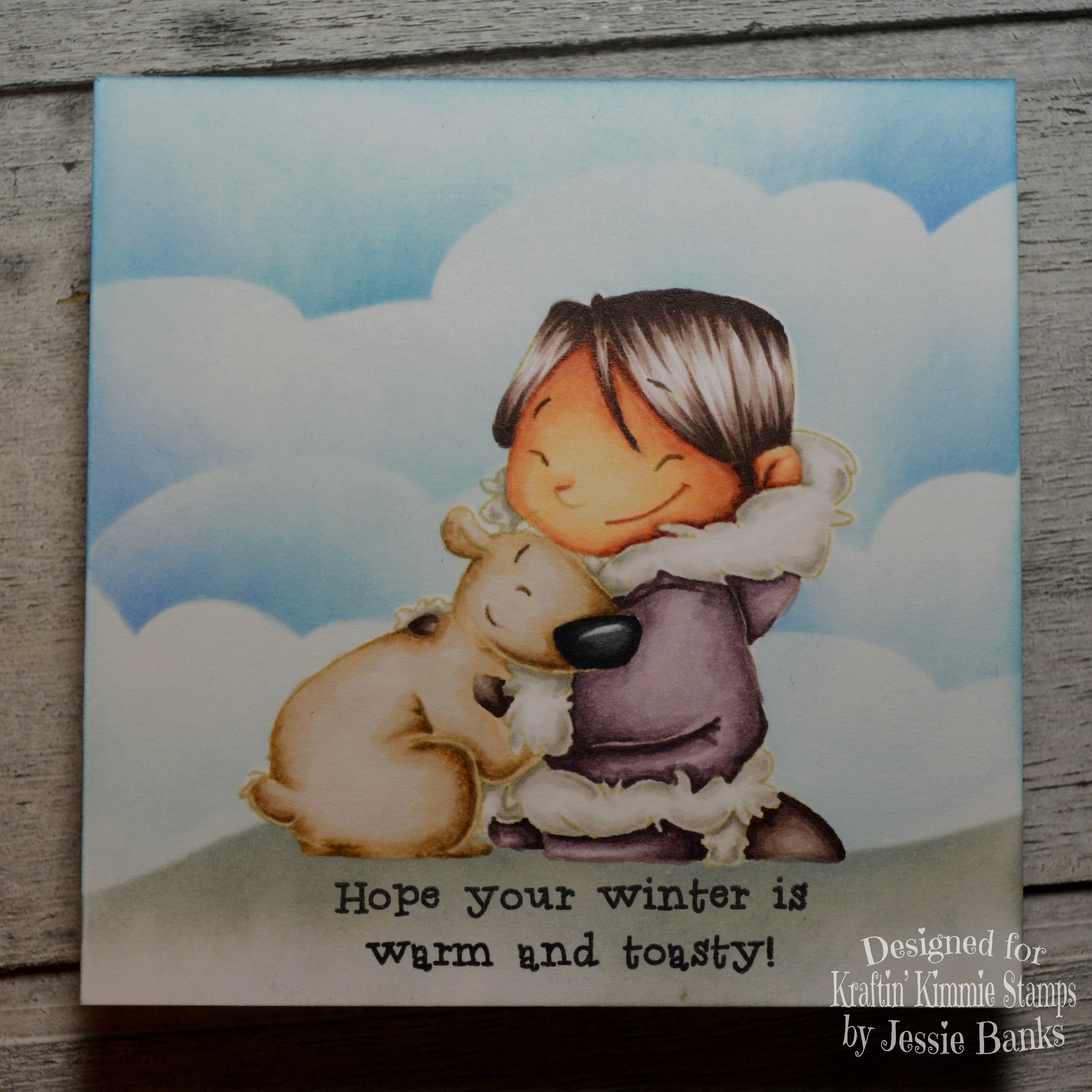 Kraftin Kimmie Stamps - Eskimo Pals - Jessie Banks